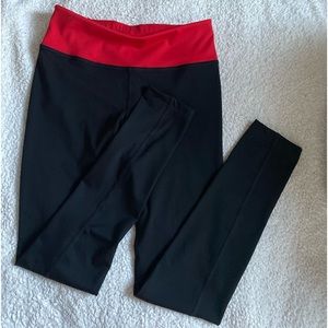 Red Lined Black Pants